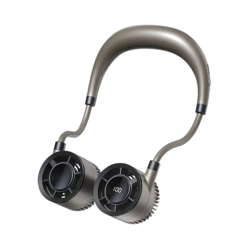 Portátil cuello pequeño ventilador de oficina al aire libre carga mini ventilador colgante al por mayor