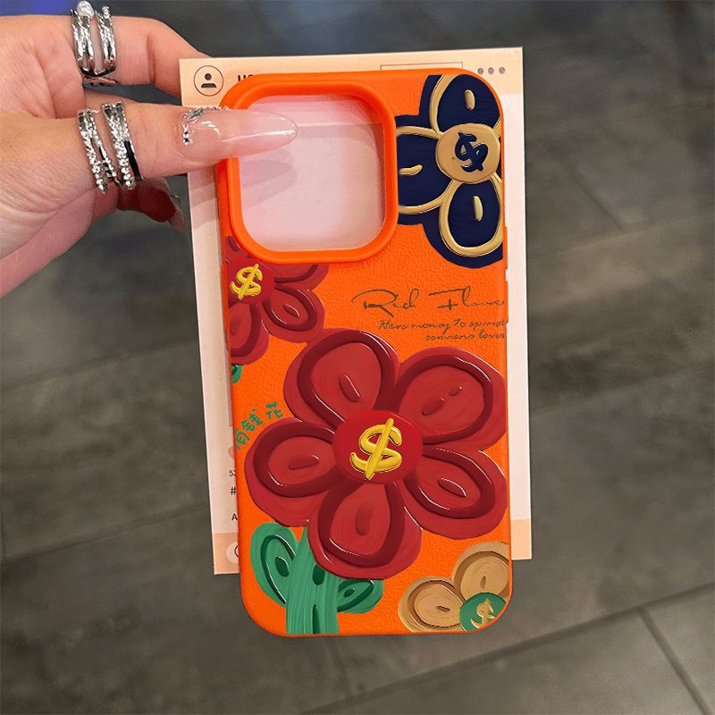27g Weight iPhone Applicable Brands Phone Cases Classification Silica Gel Material Flower Pattern Elegant, Cartoon Style, Cute Style White, Pink, Red Color Silica Gel Flower Elegant Cartoon Style Cute Phone Cases Phone Accessories 3