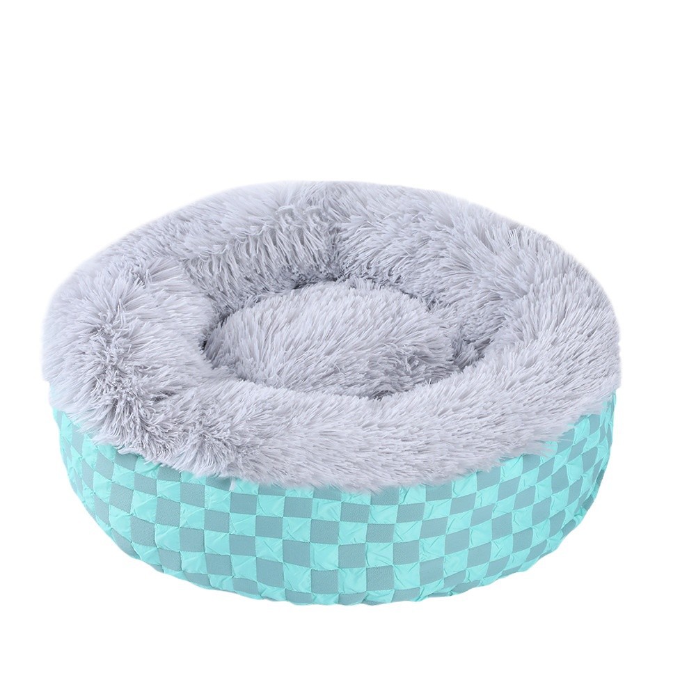 Cama para gatos Cama para perros cálida en invierno Cuatro estaciones Edredón de diamantes universal para mascotas Cama para gatos cerrada Estera gruesa a prueba de viento