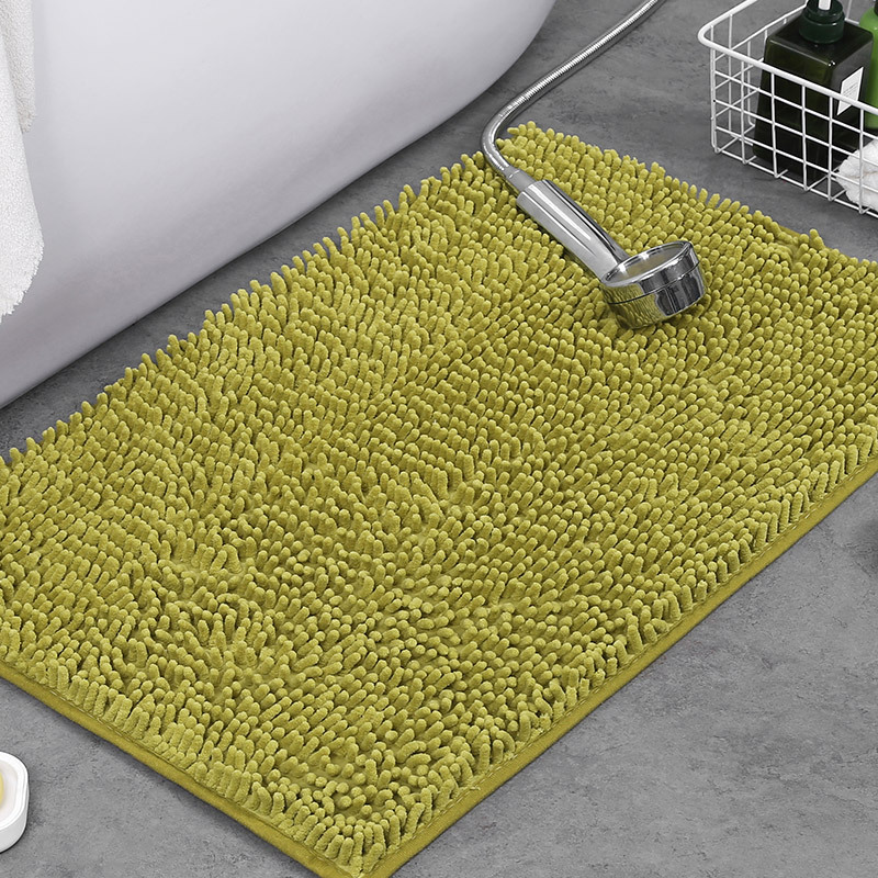 Alfombrilla de baño Alfombra absorbente de agua en la puerta del baño Alfombrilla antideslizante de chenilla Alfombrilla de entrada Alfombrilla de baño
