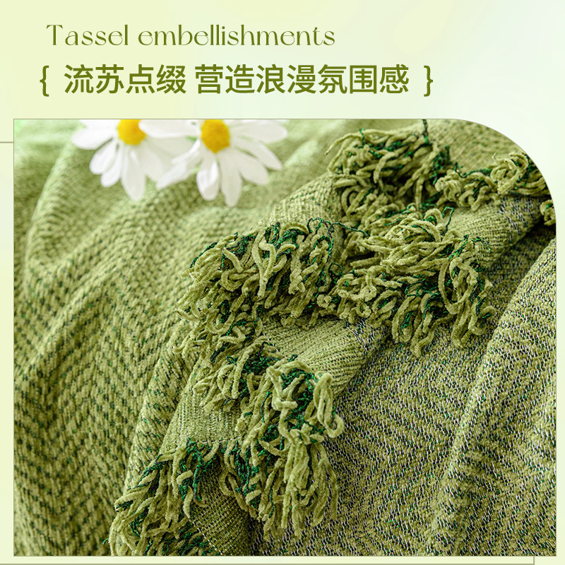 2023 nueva espiga sofá toalla cubierta de tela sofá cojín cuatro estaciones universal de alto grado cubierta completa doble cubierta manta