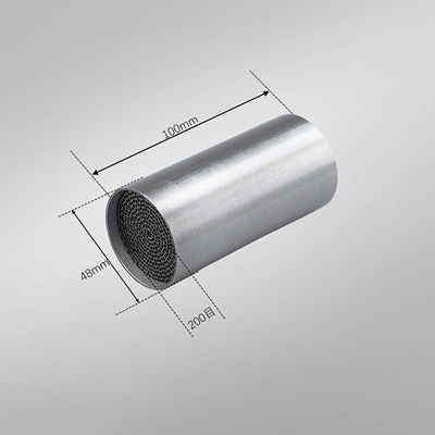 Noise Reduction Catalyst Mid-Section | Motorcycle exhaust pipe - 48100200-mesh-catalyst