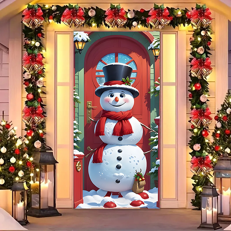 Transfronterizos JIT Navidad decoración colgante festivales atmósfera etiqueta de puerta fiesta atmósfera de fondo decoración cubierta de puerta