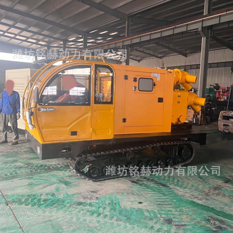 クローラ式排水ロボット全地形対応大流量緊急排水移動式防洪ポンプ車ポンプユニット|undefined