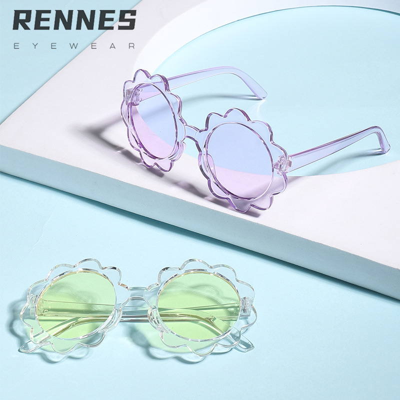 Gafas de sol para niños flor niños y niñas bebé lindo gafas de sol Moda niños de moda a prueba de rayos UV gafas a prueba de sol