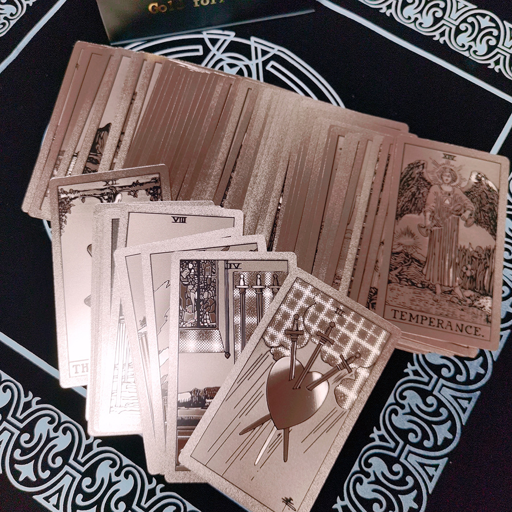Classic Waite Tarot Cards With Gold Stamping Waterproof Finish_voghion.com