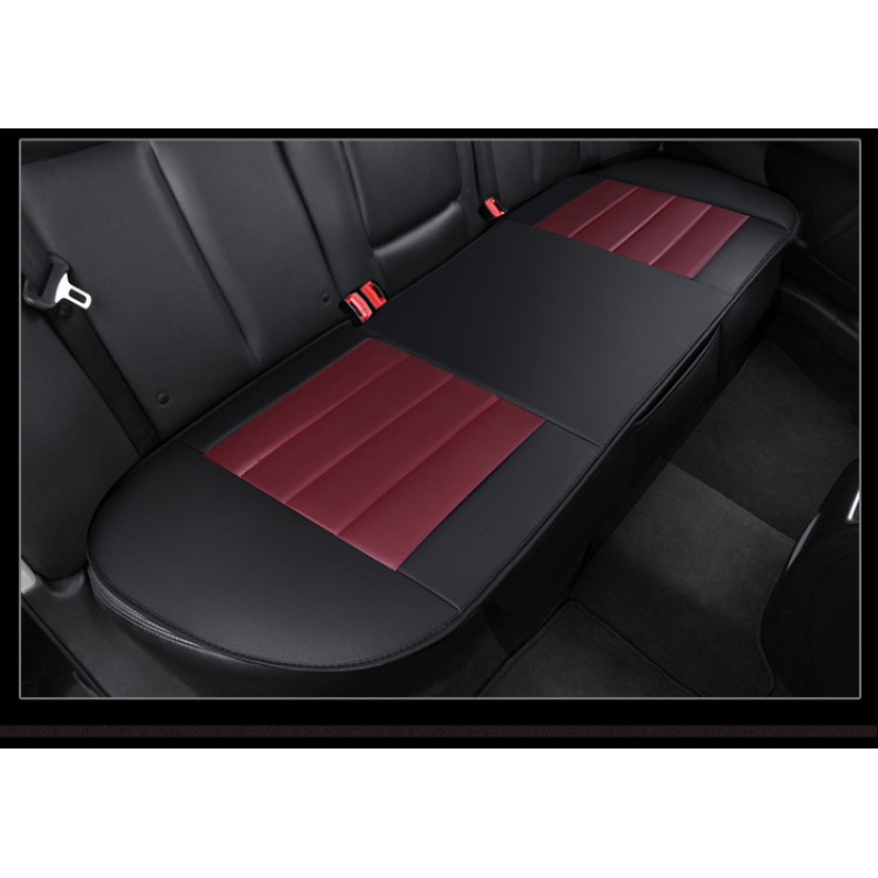 Universal – Full Cover Single Seat cushion, seat cover - black-and-red-long-three-seater