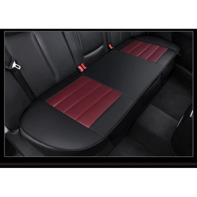 Cross-border wholesale car seat cushion Seat cushion, seat cover - black-and-red-three-seat-long