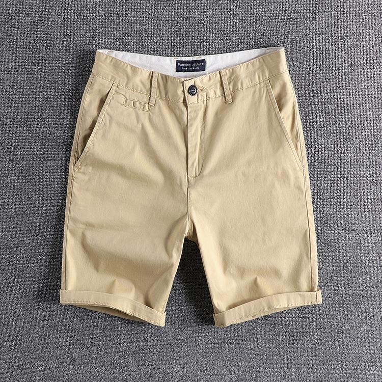 Trendy Brand Casual Shorts Washed Casual Pants Youth Trendy Mid-length Pants Men's Summer Casual All-match Slim-fit Short Pants