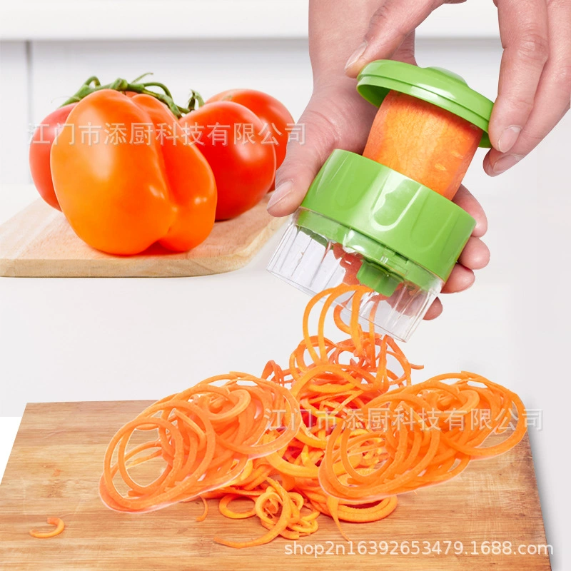 Многофункциональная резка filament для картофеля, handheld вращающийся резак для фруктов, ротор 210317