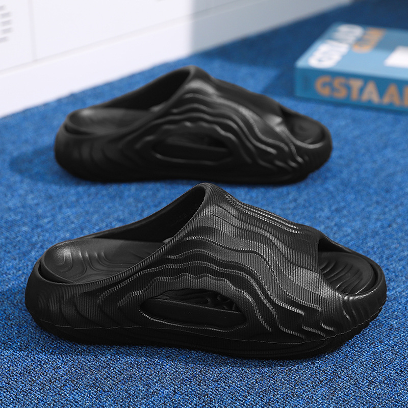 Zapatillas verano para hombre nuevo estilo casual tendencia sandalias a juego de color fondo grueso antideslizante resistente al desgaste playa EVA chanclas