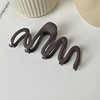 Matte hairgrip, advanced big crab pin, hair accessory, shark, South Korea, high-quality style