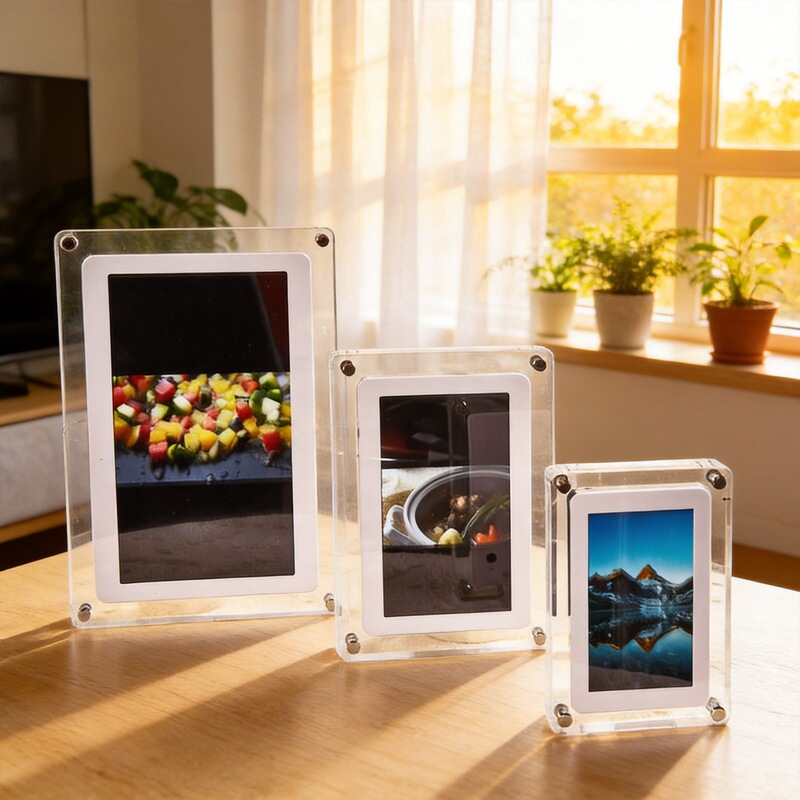 5inch Acrylic Video Photo Frame Can Hold Photos, Videos, and Music, Simple and Modern Birthday Gift Box DIY Photo Album