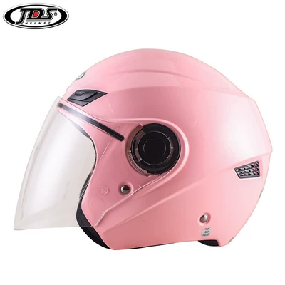 Motosiklet dəbilqələri: Men and Women Cute Warm - pink