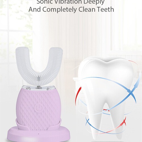 U-shaped toothbrush wireless charging and waterproof third generation U-shaped toothbrush student intelligent whitening instrument adult tooth cleaning instrument pregnant women's teeth