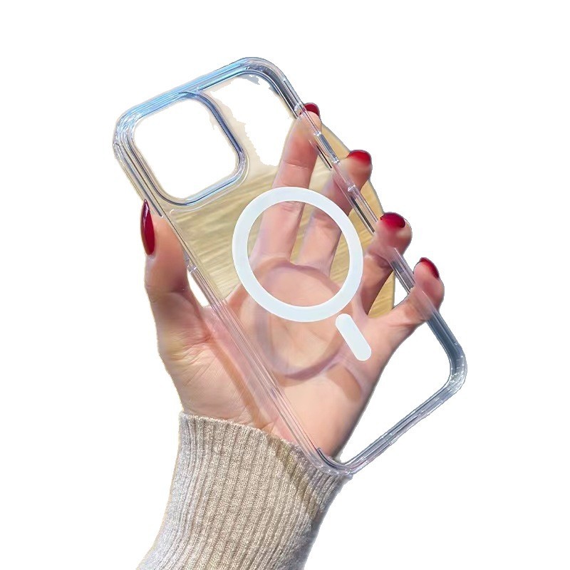 适用苹果17promaxMagsafe磁吸手机壳iphone16透明17保护套2.0MM厚|undefined