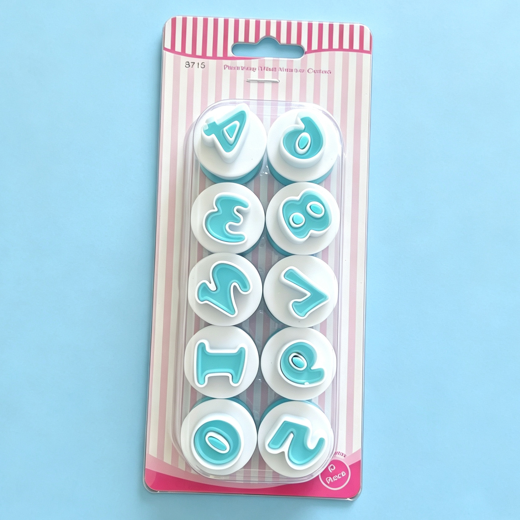 26 Uppercase and Lowercase Alphanumeric Biscuit Spring Press Mold Fondant Cake Printing Press Mold Cutting Mold Baking Tool
