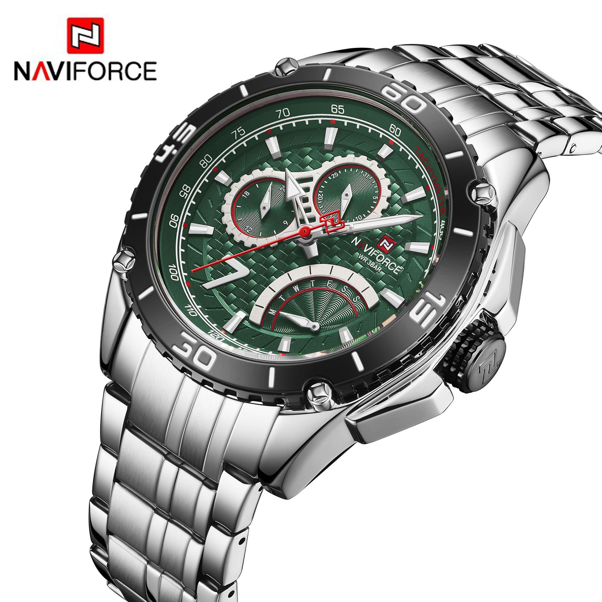 NAVIFORCE lingxiang 9183 moda nuevo reloj de hombre de esfera grande reloj de cuarzo luminoso reloj deportivo para hombre