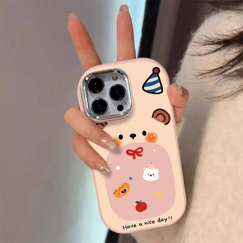 Cute Mouse Suitable for Apple 16Promax/15Plus/14 Fat Metal Frame Iphone13/11/12Rr