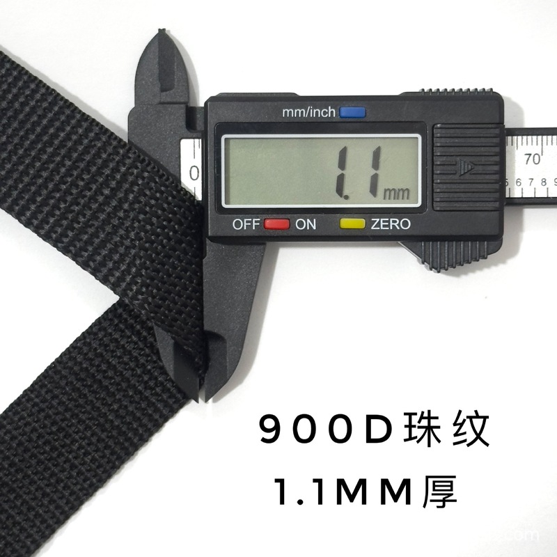 スポットブラックPPポリプロピレンウェビング厚みのあるスクールバッグストラップ荷物アクセサリーハンドストラップアメリカンパターンビーズパターン平織りウェビング|undefined