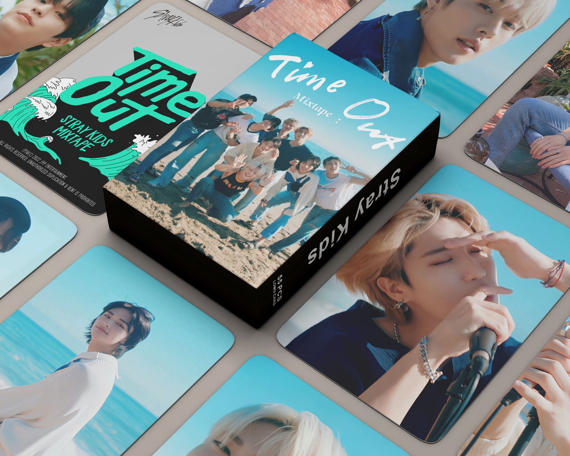 现货55张迷路 StrayKids Time Out小卡Lomo小卡收藏卡-阿里巴巴