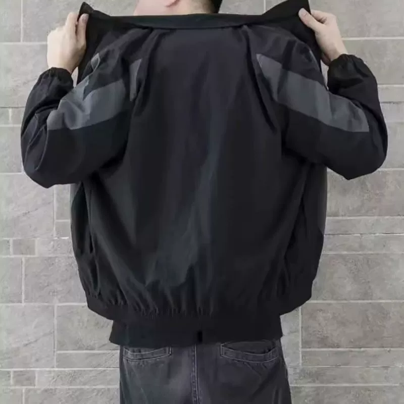 Демисезонная тонкая спортивная куртка для отдыха, корейский стиль, оверсайз