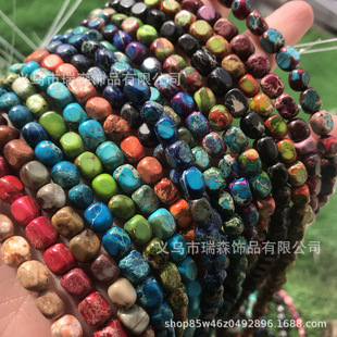 5*7mm��Ȼ������ �����L���K��ɽʯɢ�鴮�� diy�Ʒ������鷽��