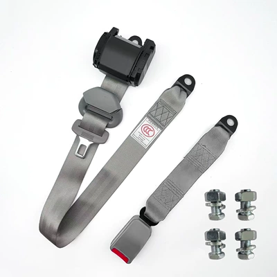 Car seat belt – Locking Safety Belt 3C - gray-d9k335cm-webbing-basescrew-set-conventional-packaging-base-and-retractor-packed-separately