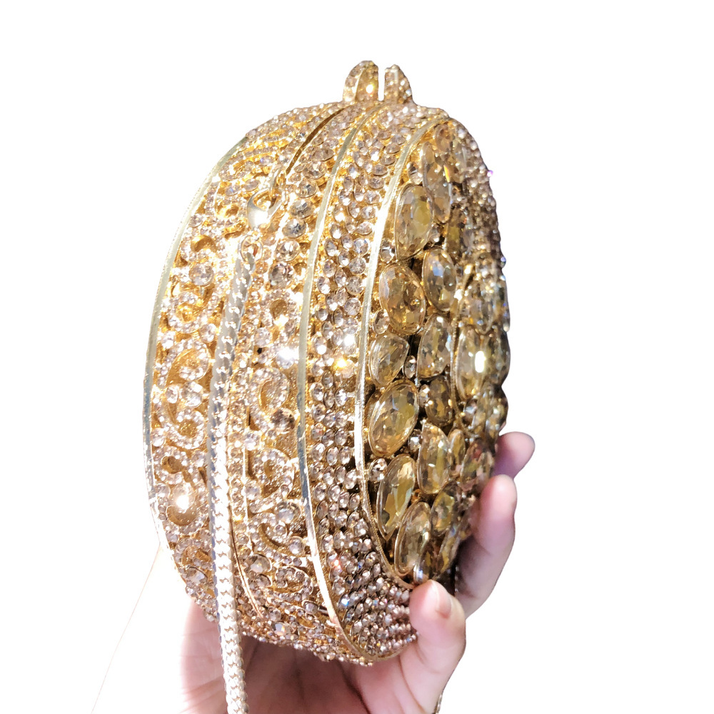 Nuevo paquete de diamante transfronterizo bolsas tridimensionales bolsas de diamante de diamante de nuevo oro