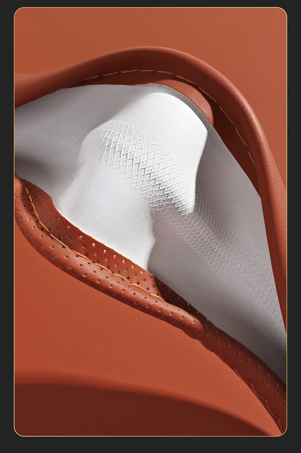 New car steering wheel cover for women, suitable for all seasons, made of leather, cute, non-slip, sweat-absorbent, breathable, cross-border wholesale