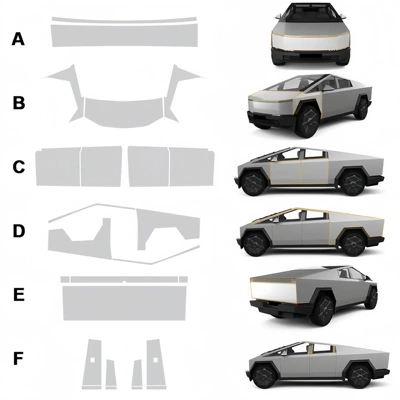 Tpu Invisible Car Cover Full | Car paint protective film - whole-car-tpu-protective-film-tesla-pickup-cybertruck