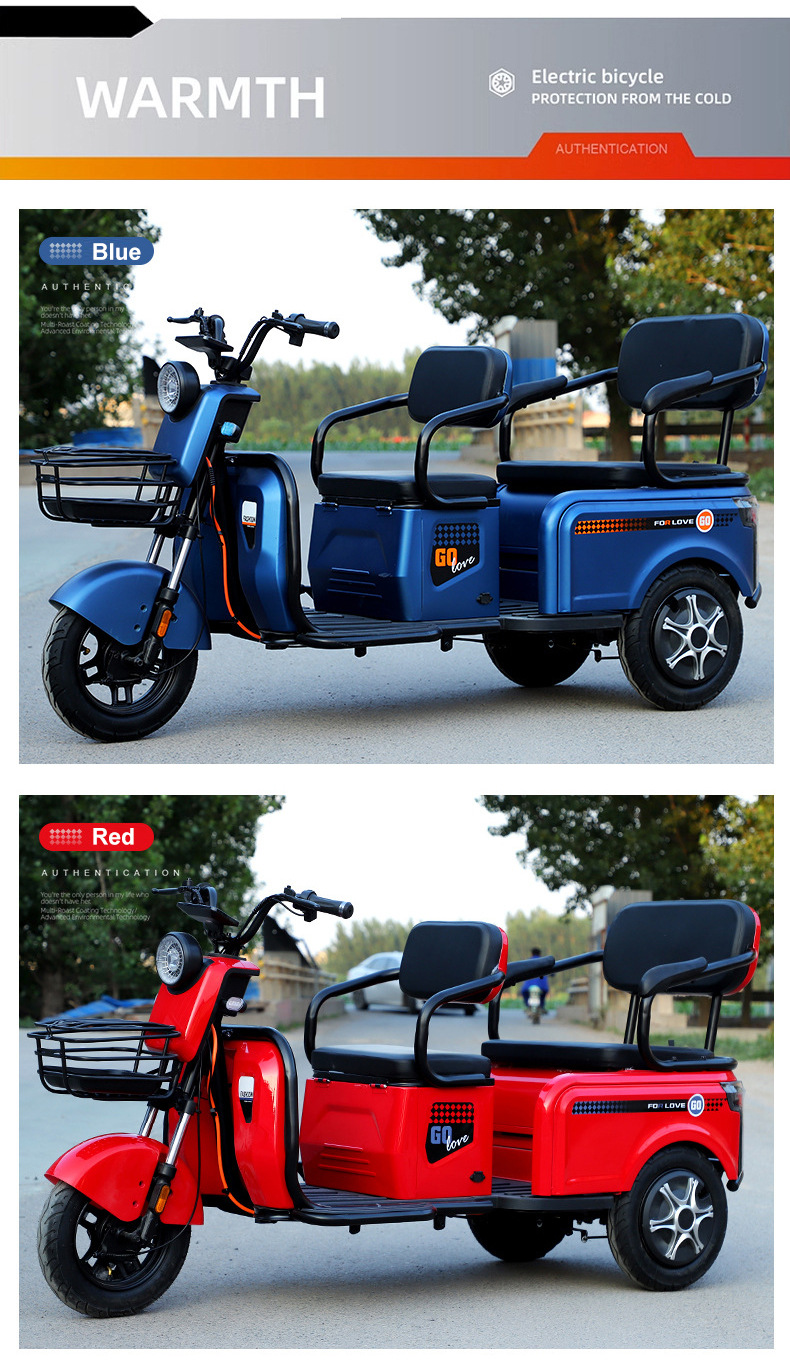 Mobility Scooter Customizable Logo Electric Tricycle