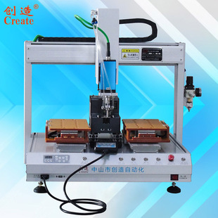 Full-automatic locking screw machine desktop screw machine double-station adsorption type four or six axis platform automatic screw