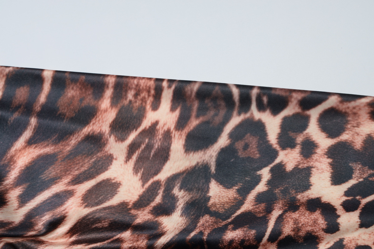 Spring Women Clothes Leopard Print Sleeveless Halter Strap Dress Sexy Backless Dress