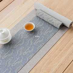 批發日式防水纖維茶席麻布桌旗桌墊茶藝茶布藝茶墊禪意茶盤墊茶具