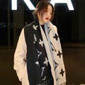 欧米のブランドのマフラーのカシミヤの両面のマフラーの女性の高級感の百合の首のマフラーの冬の保温のマント
