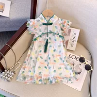 Летнее платье в китайском стиле cheongsam Hanfu юбка летом 2025 новый стиль девушка Hanfu юбка в китайском стиле супер сказочная принцесса юбка