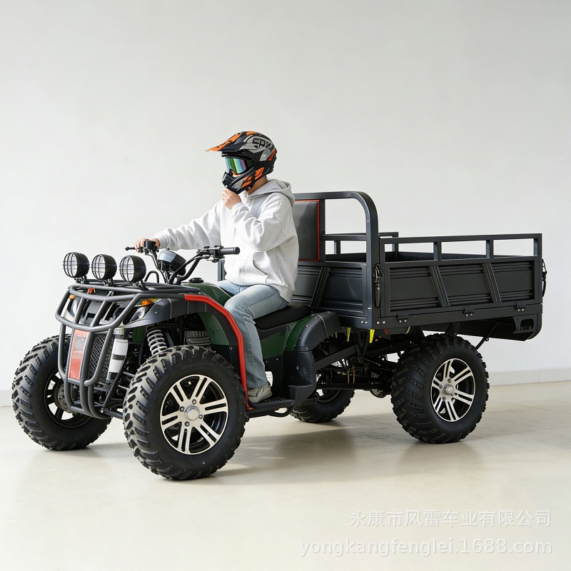Cuatrimoto Agrícola 4WD con Volquete de Hierro y Plástico, Inicio Eléctrico para Campo image 2