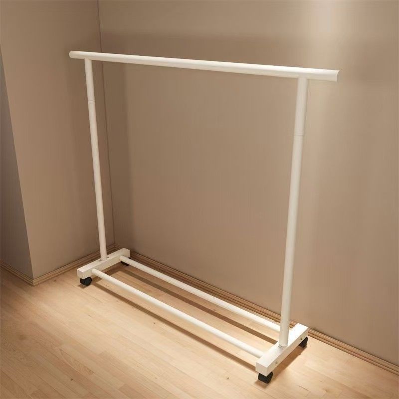 Thickened Clothes Rack for Home Use, Floor-Standing Clothes Hanger, Vertical Balcony Small Drying Rack, Extra Thick Coat Rack, Thickened Version