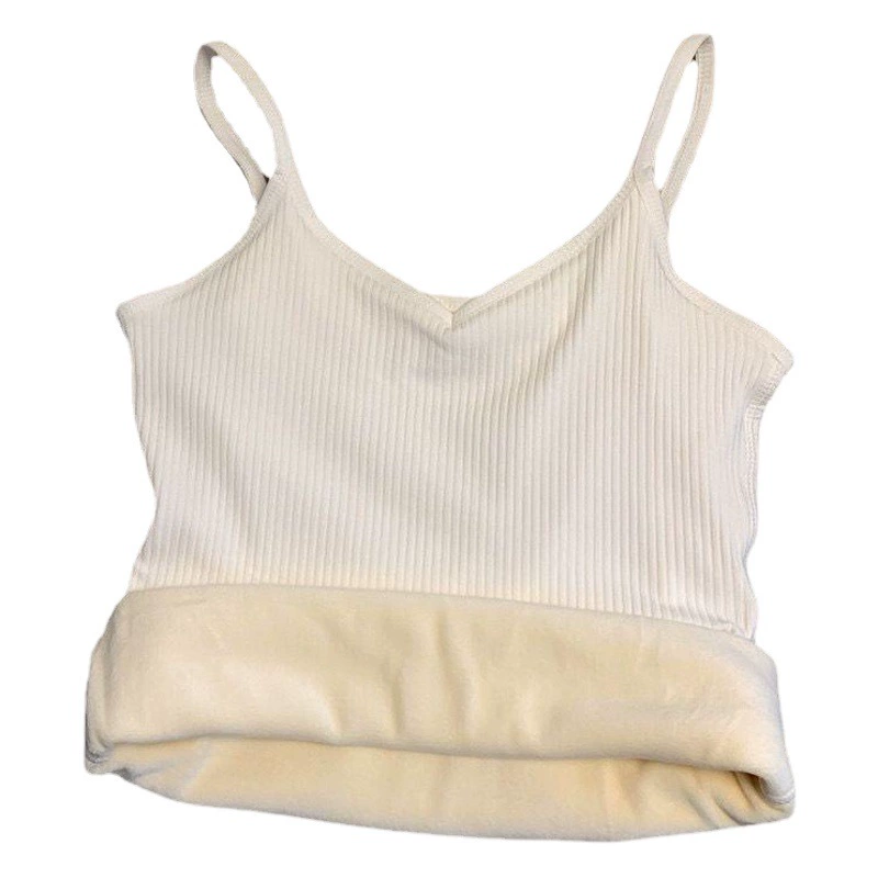 Утолщенный жилет на флисовой подкладке, женский осенне-зимний приталенный облегающий внутренний Слинг без рукавов с низом, теплый внутренний слинг