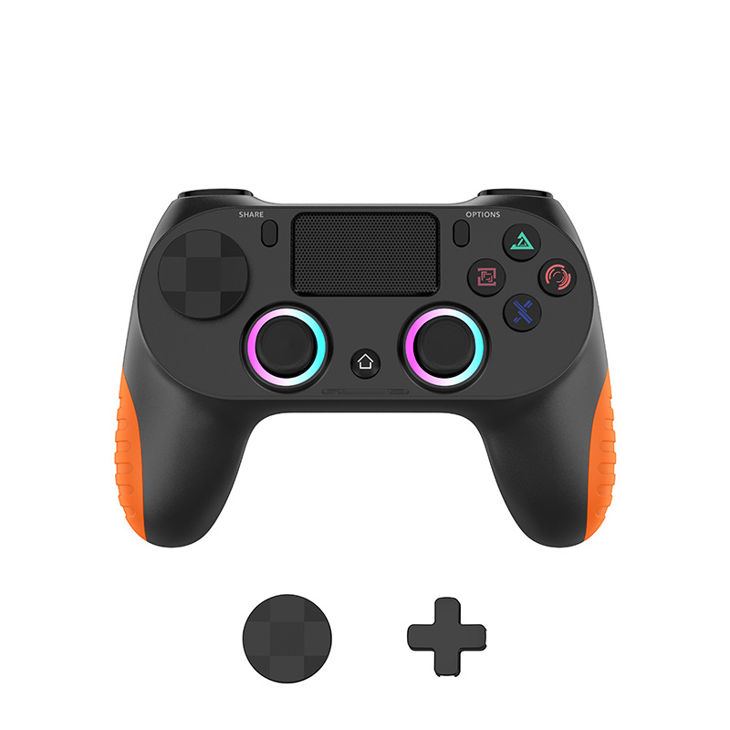 Konsolenspiel der vierten Generation mit einstellbarem RGB-Licht P4 Wireless Bluetooth Controller_voghion.com