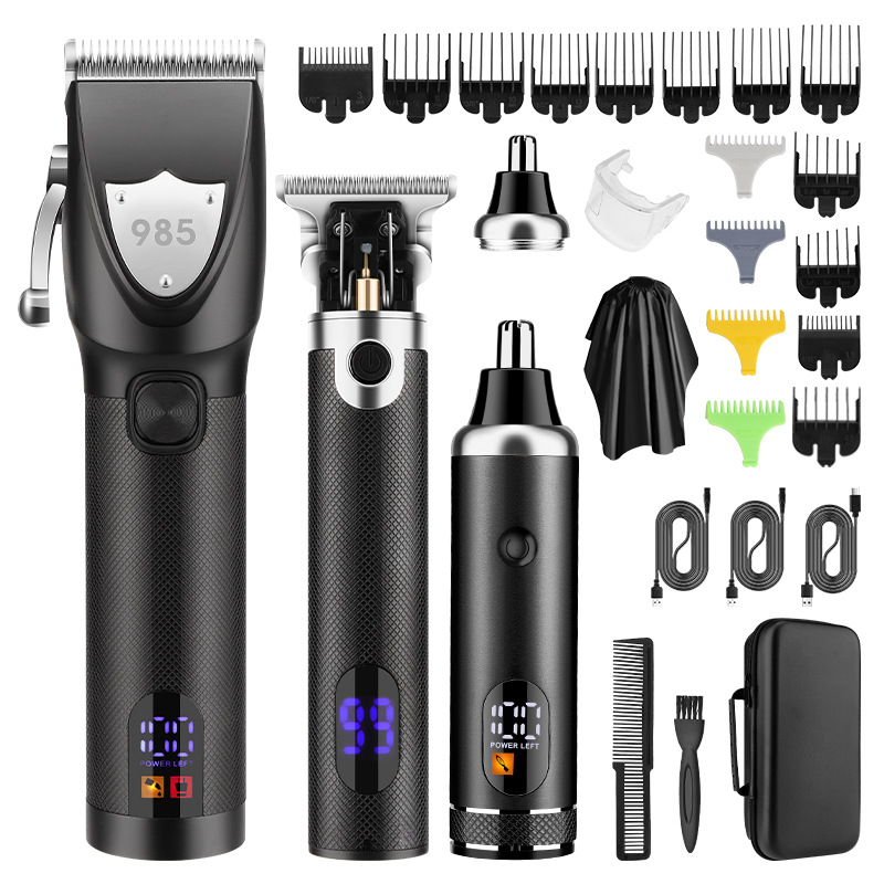 3-pieza de pelo eléctrico Clipper salón de pelo hogar de los hombres cabeza de aceite talla eléctrica Clipper nariz eléctrica Dispositivo de pelo traje