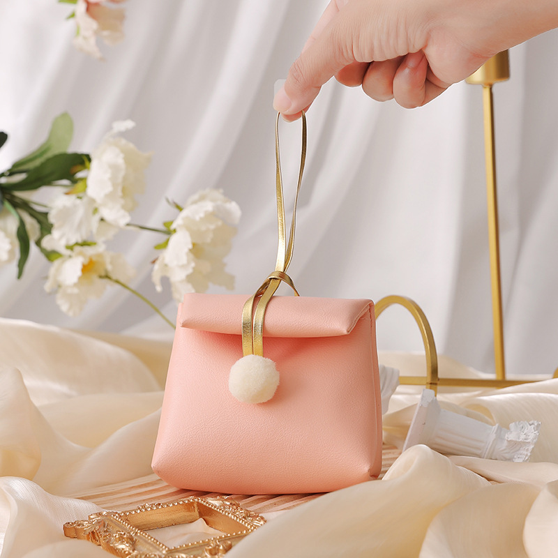 新しいアイデア結婚喜糖箱皮質手提げ喜糖袋結婚式お土産キャンディー箱喜糖包|undefined