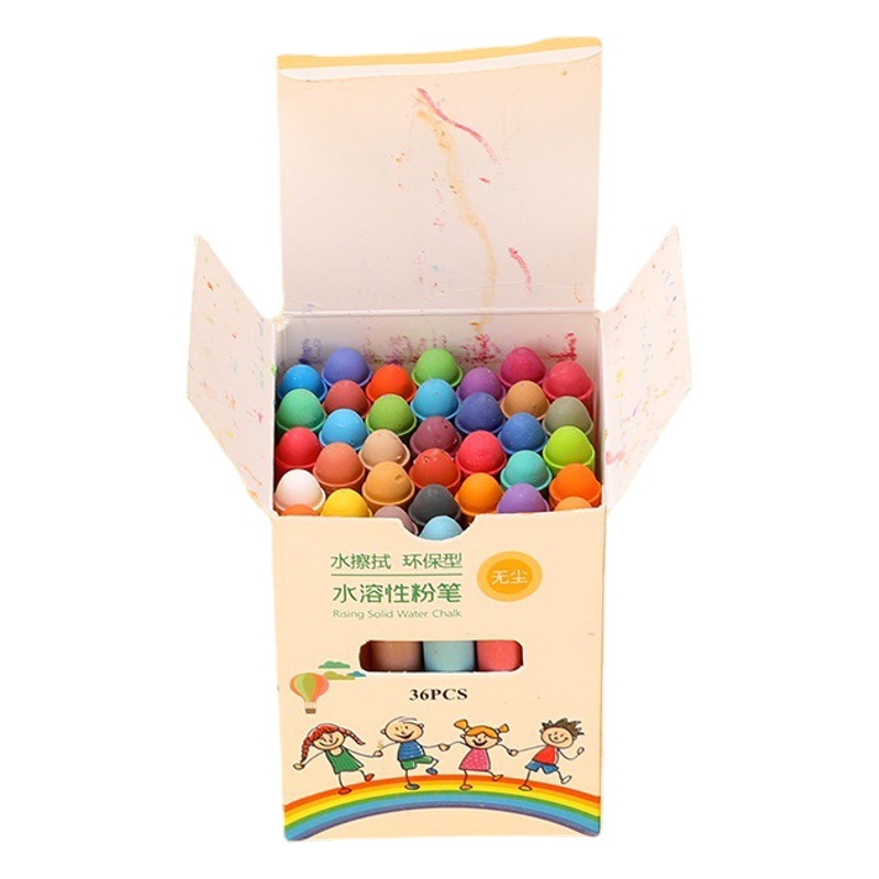 Blanco tiza pizarra periódico hogar conjunto completo de grandes no tóxico pegatinas pared color borrable soluble en agua 36-color tiza