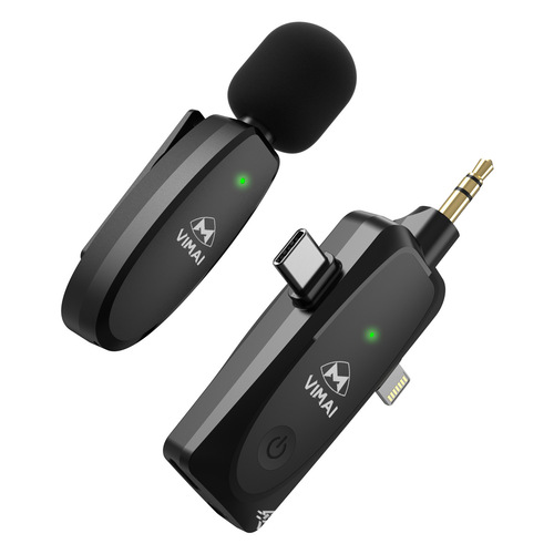 Lavalier type three-in-one interface wireless lavalier microphone live broadcast noise reduction radio microphone camera audio self-media