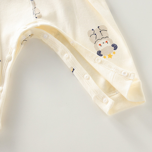 Baby pajamas underwear pure cotton spring and autumn high waist belly protection newborn split set baby autumn clothes and autumn pants base clothes