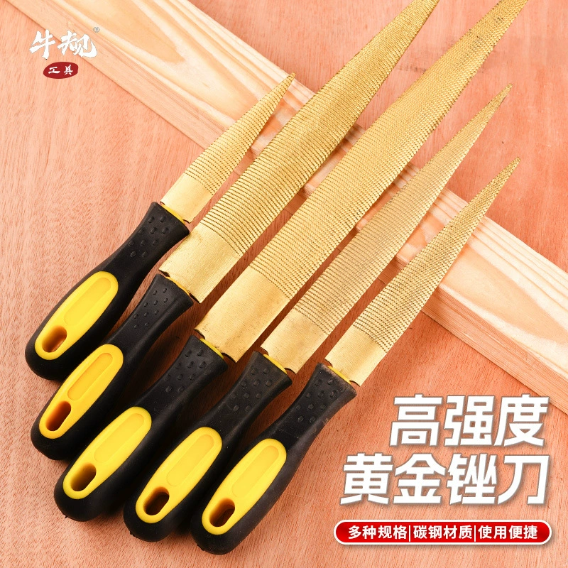 Файл для дерева Золотой напильник Ассорти Файл для дерева из твердых пород дерева Файл для красного дерева Тонкий зуб Пластиковый напильник для полировки дерева