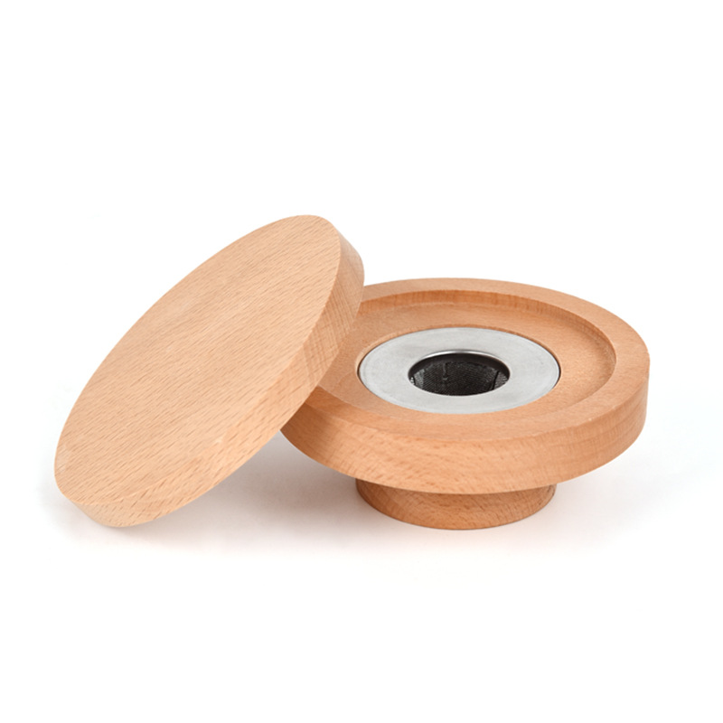 Transfronterizo de madera maciza cóctel ahumado vino ahumado contenedor cubierta whisky fragante cubierta de madera molecular cocina fragante kit fragante