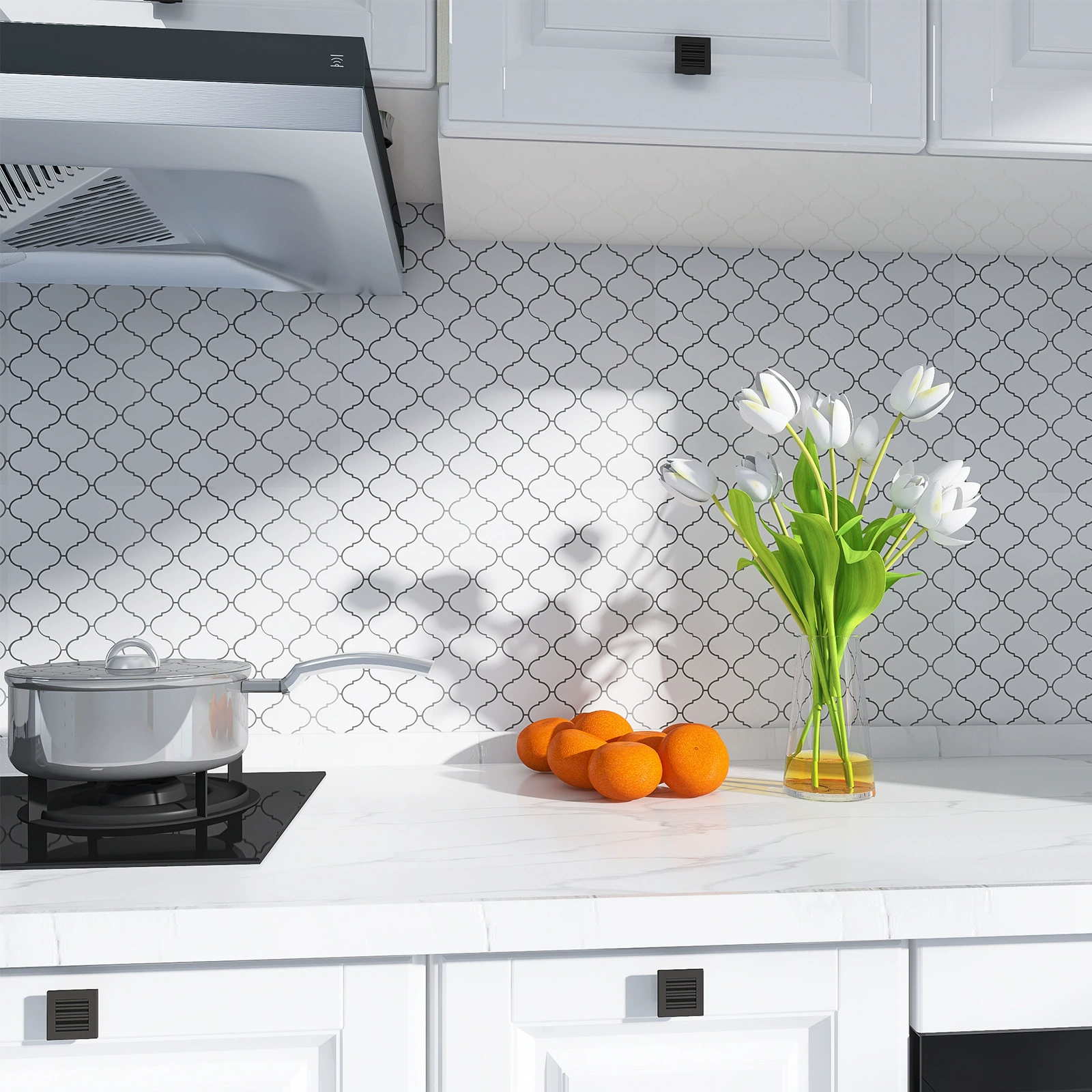 Waterproof heat-resistant self-adhesive sticker on wall, wholesale