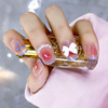 Halo Blush Wearing Camellia French Nail enhancement Patch Red Book Same item Nail stickers Removable Nails